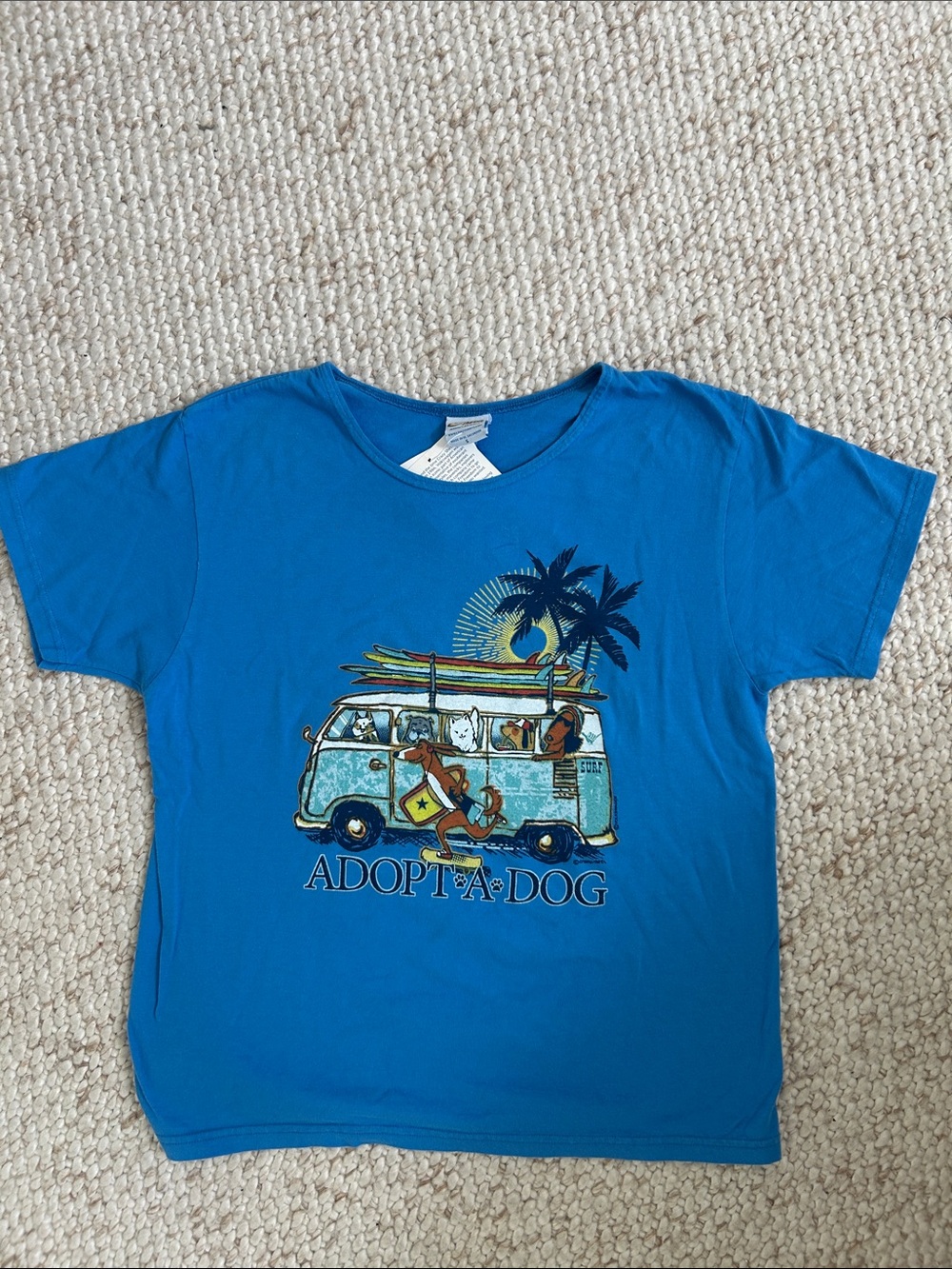 Adopt-A-Dog Blue Graphic Tee
